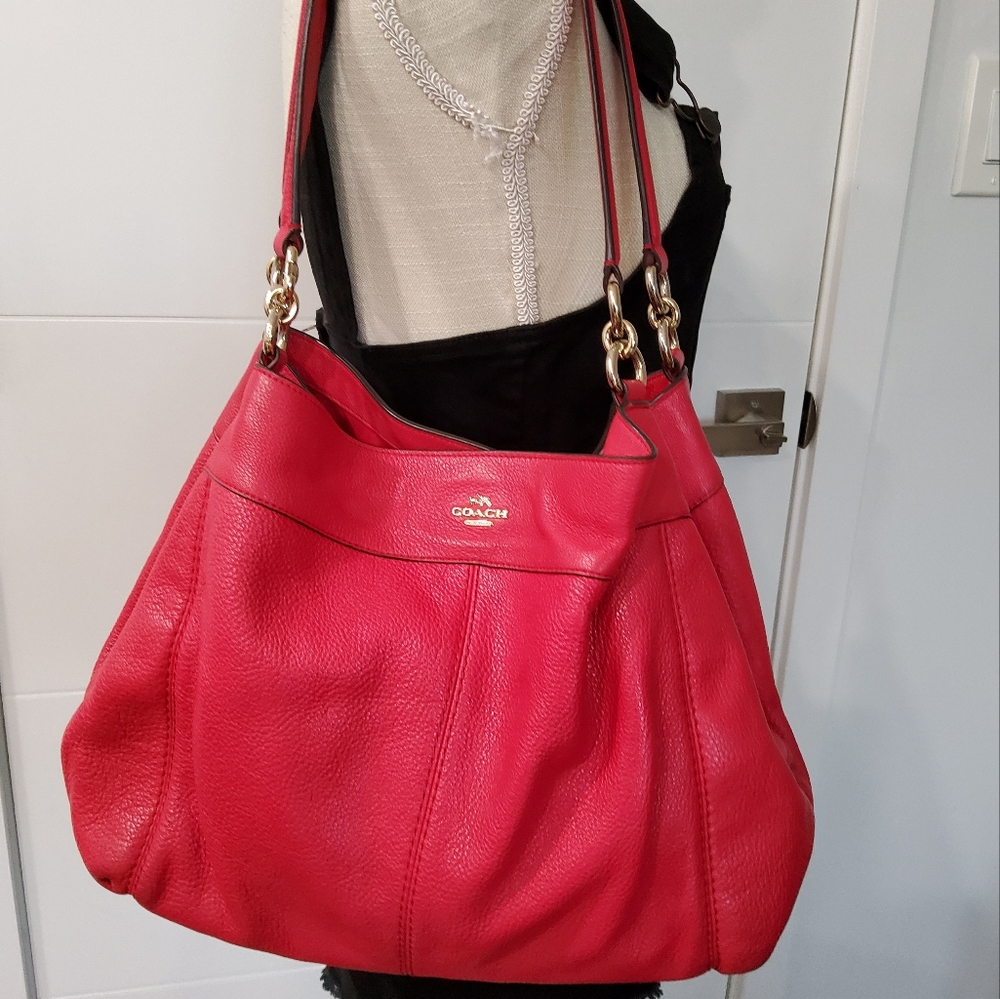 Coach F57545 Lexy Soft Pebbled Leather Handbag/Shoulder Bag